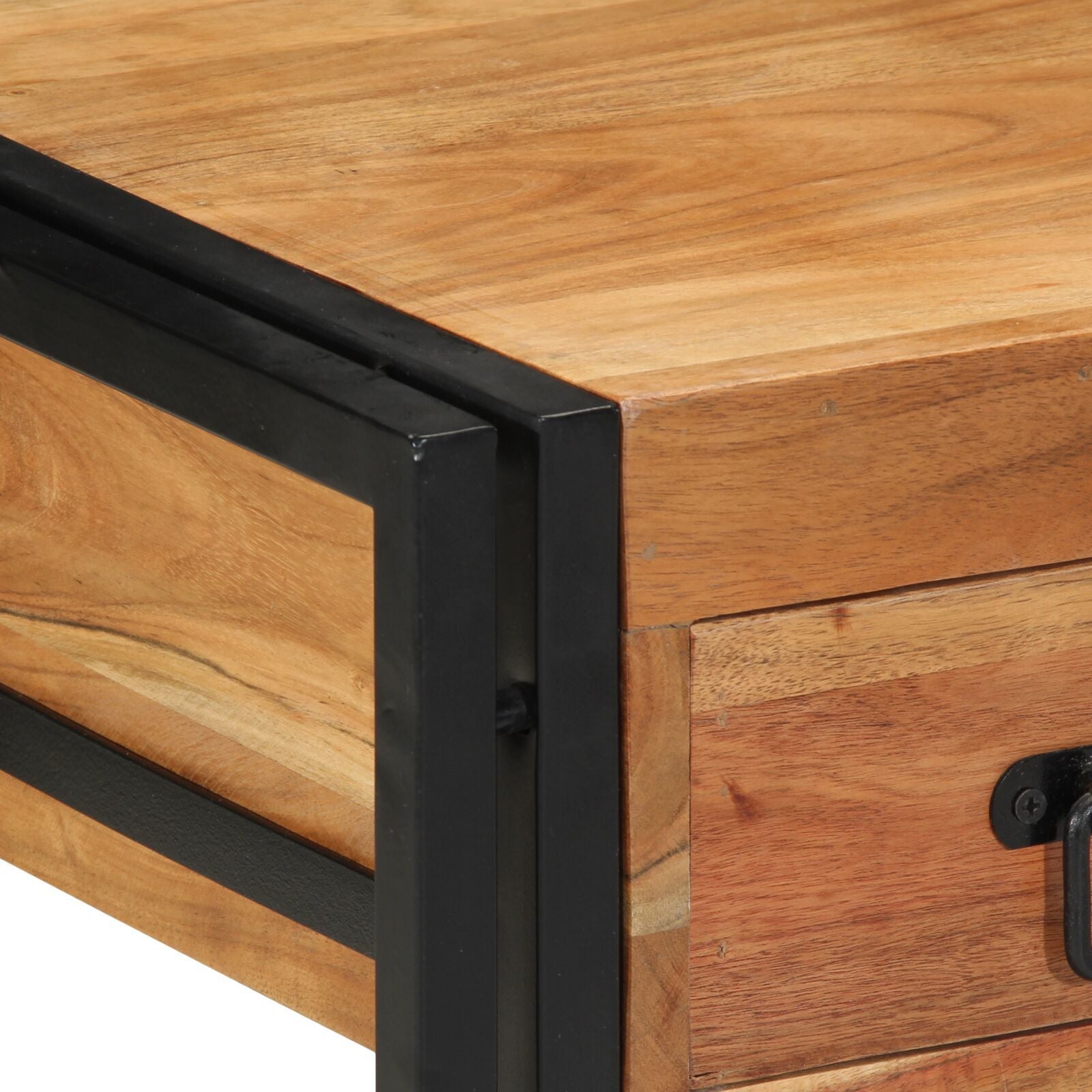 Solid Acacia Wood Nightstand 40x40x50 cm - Stylish & Durable