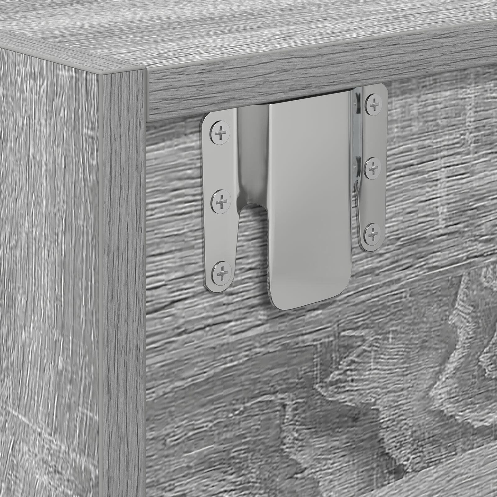 Grey Sonoma TV Cabinet - Engineered Wood, 100x31x25.5 cm