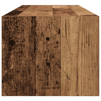 Rustic TV Cabinet in Engineered Wood – 100x31x25.5cm