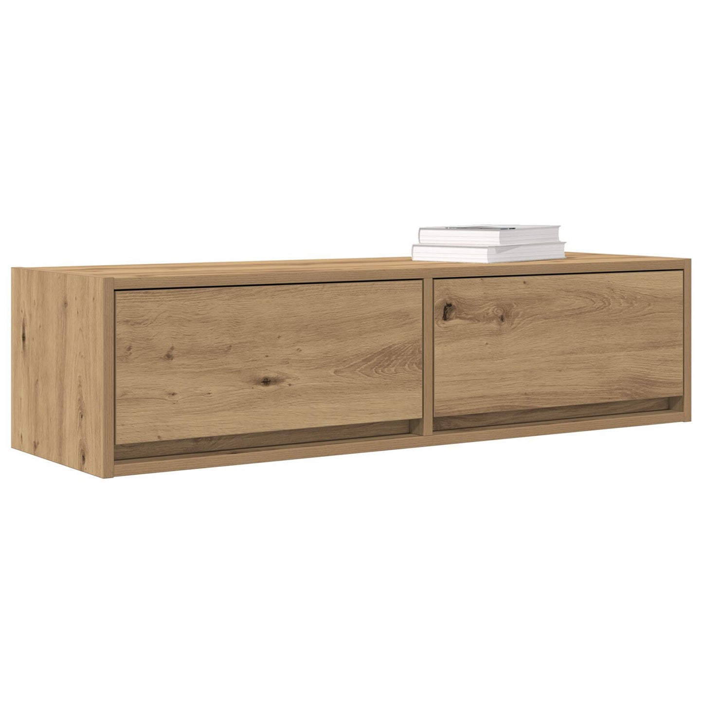 Artisan Oak TV Cabinet - 100x31x25.5cm Engineered Wood