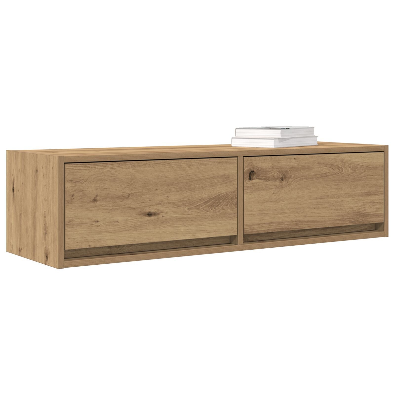 Artisan Oak TV Cabinet - 100x31x25.5cm Engineered Wood