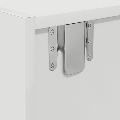 White Engineered Wood TV Cabinet - 100x31x25.5 cm