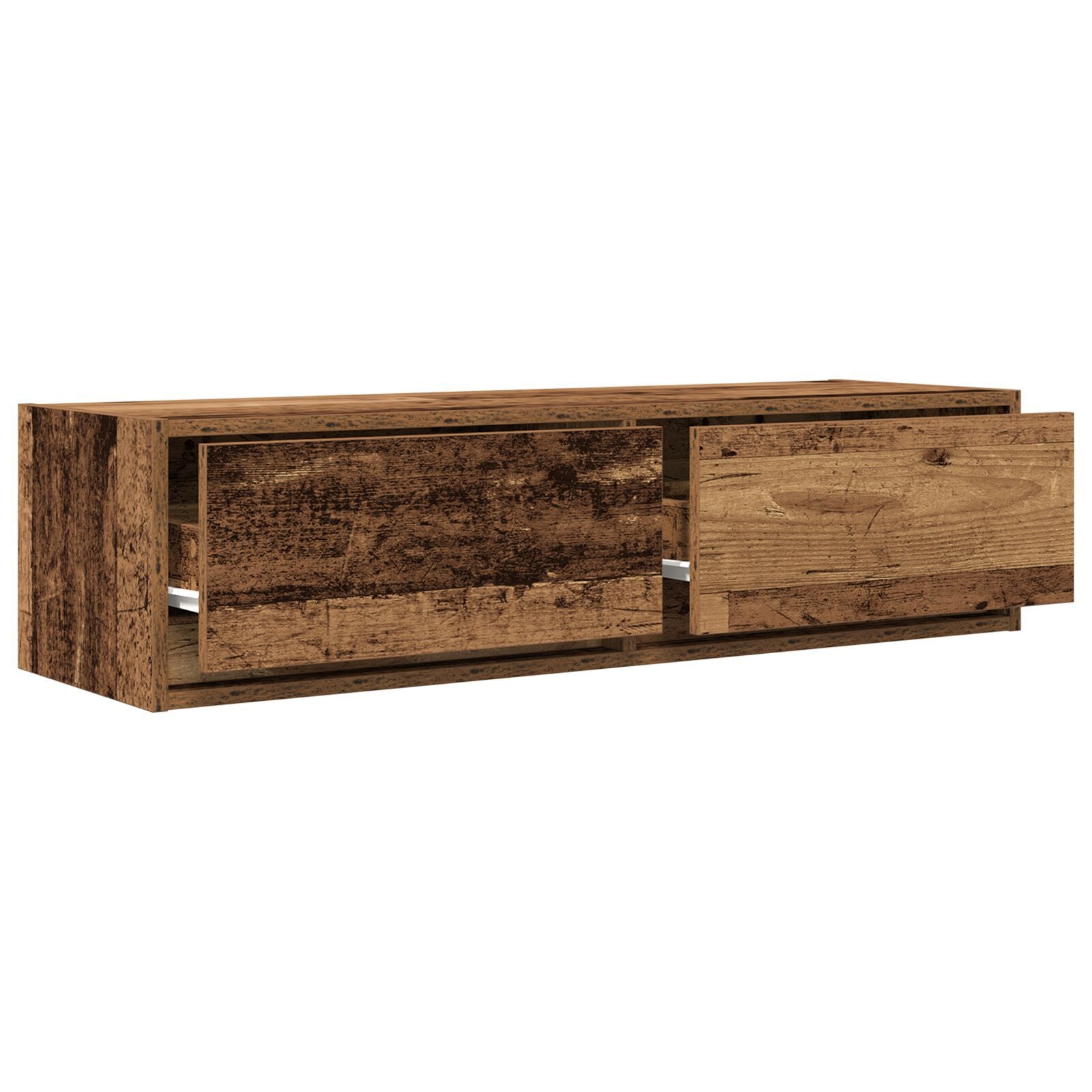 Rustic TV Cabinet in Engineered Wood – 100x31x25.5cm