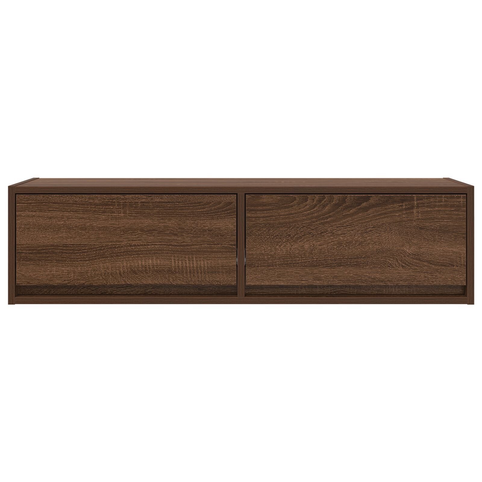 Brown Oak TV Cabinet 100x31x25.5 cm - Engineered Wood Design