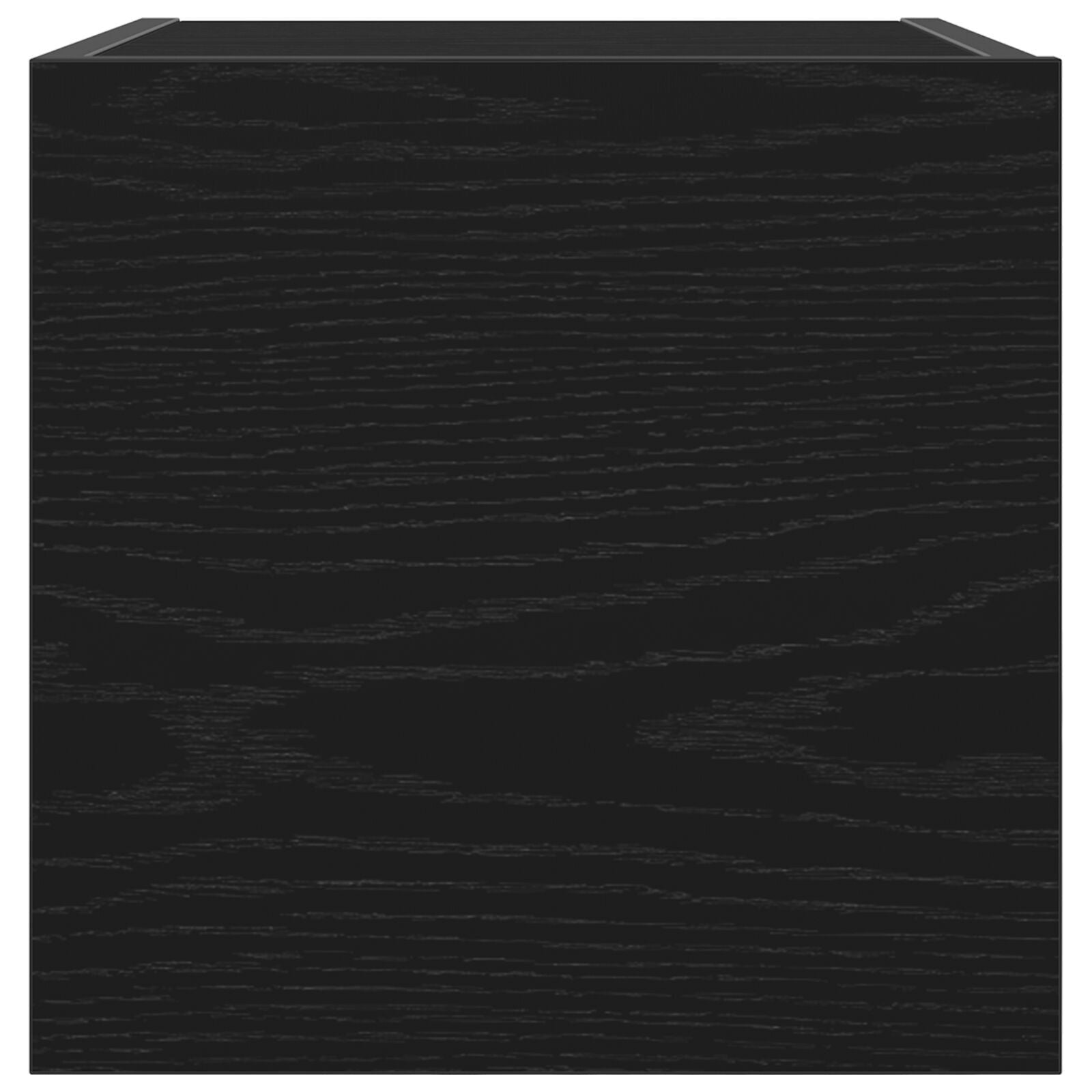 Black Oak Wall Mounted TV Cabinets Set, 2 pcs, 30.5x30x30 cm