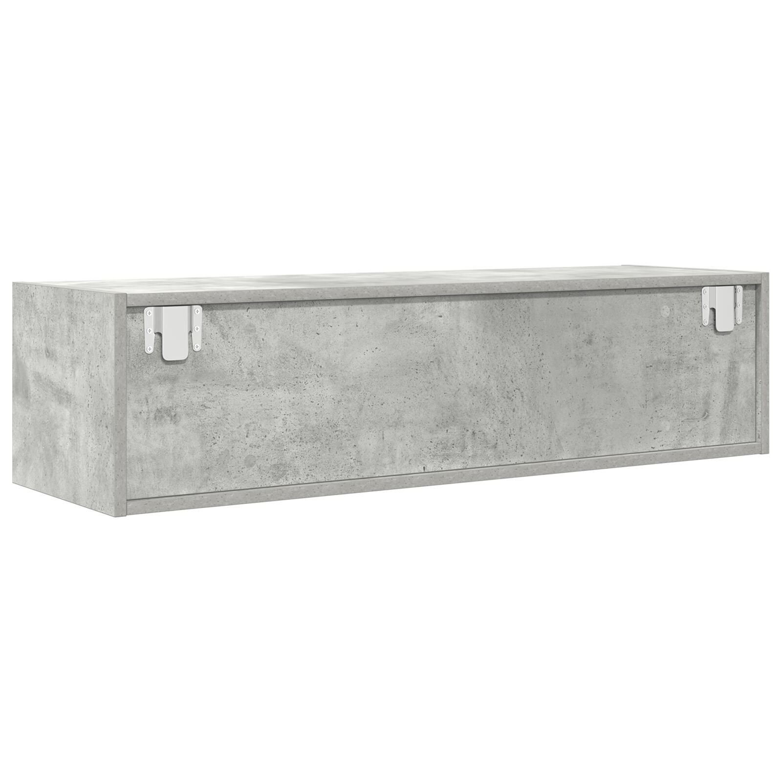 Concrete Grey TV Cabinet, Engineered Wood 100x31x25.5 cm