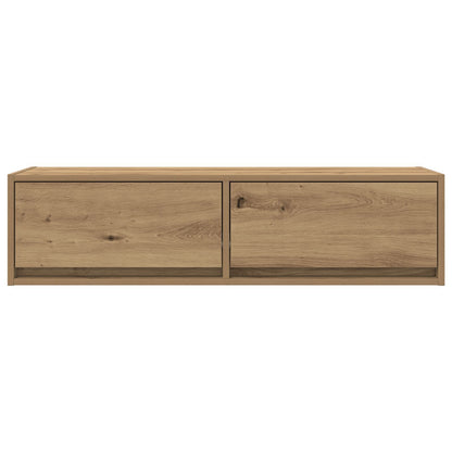 Artisan Oak TV Cabinet - 100x31x25.5cm Engineered Wood