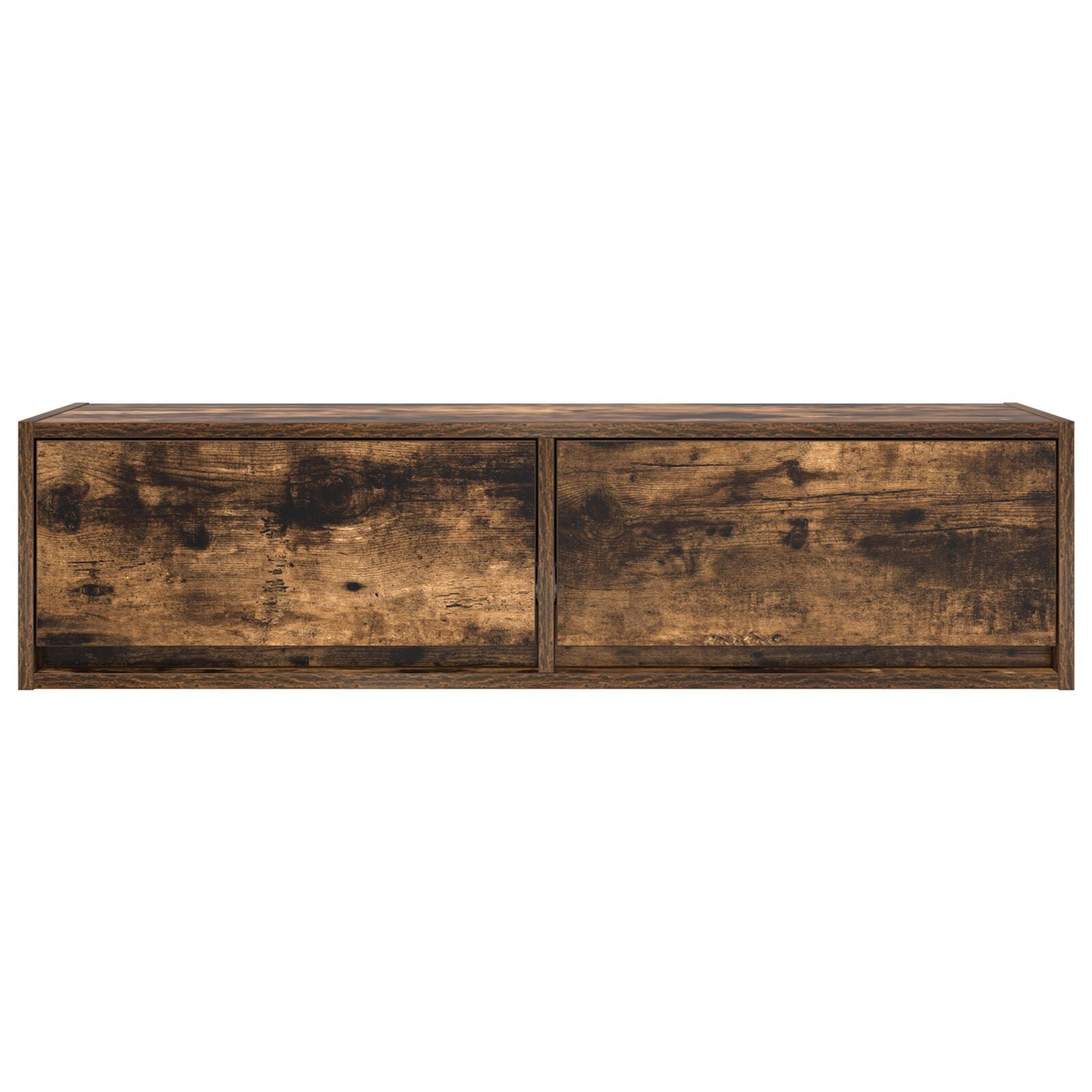 Smoked Oak TV Cabinet - 100x31x25.5 cm Engineered Wood