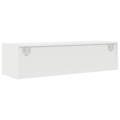 White Engineered Wood TV Cabinet - 100x31x25.5 cm