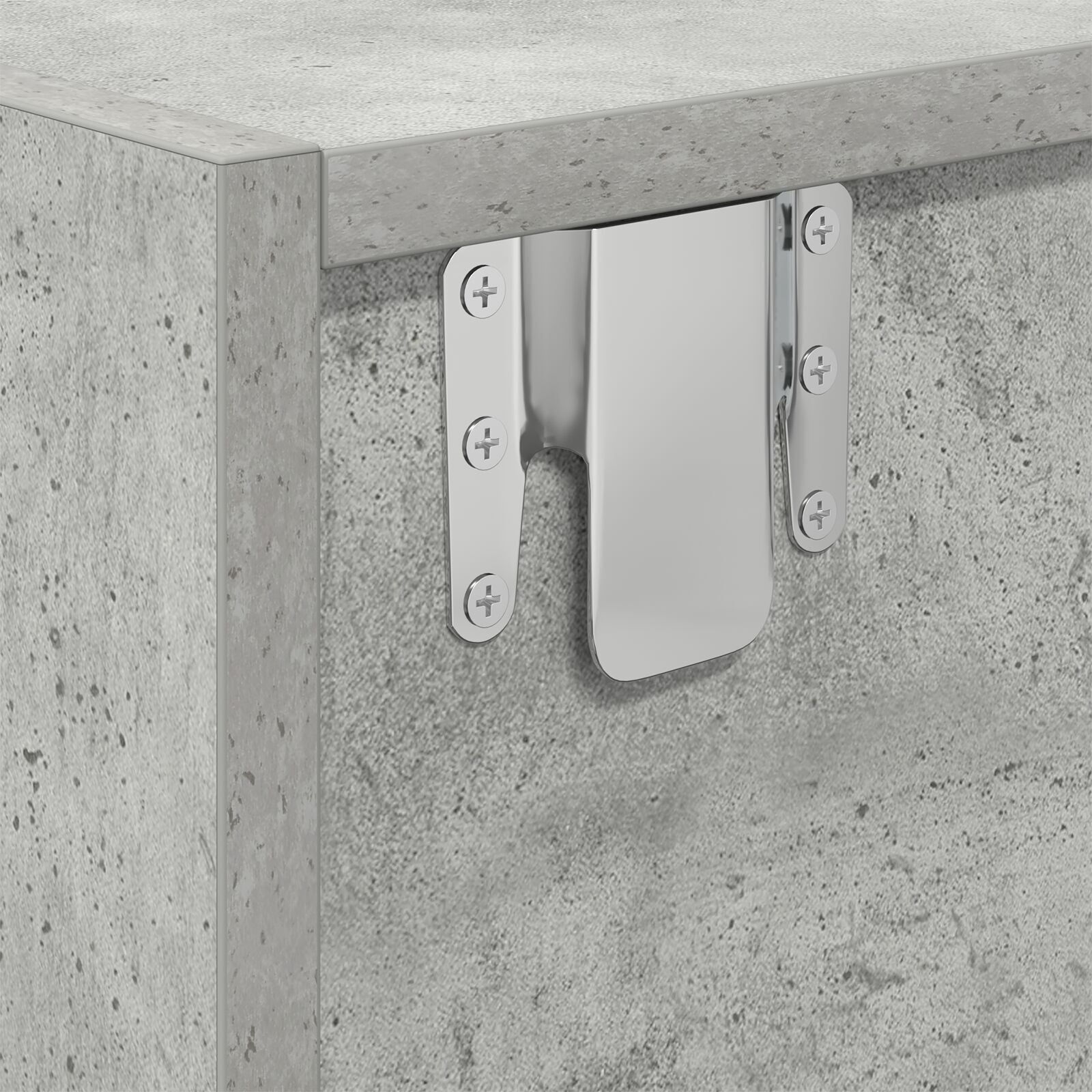Concrete Grey TV Cabinet, Engineered Wood 100x31x25.5 cm