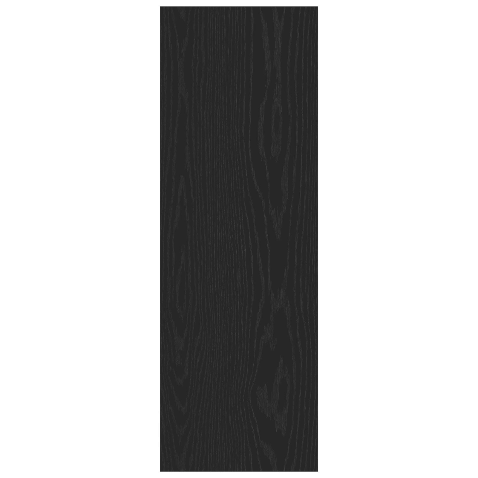 Black Oak Wall-Mounted TV Cabinets, Set of 2, Engineered Wood