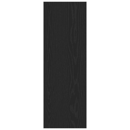 Black Oak Wall-Mounted TV Cabinets, Set of 2, Engineered Wood