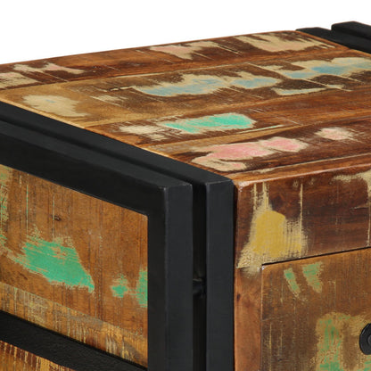 Solid Wood Reclaimed Bedside Cabinet 40x35x50 cm - Eco-Friendly Design