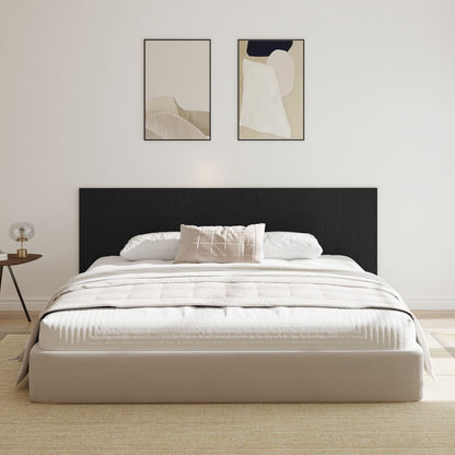 Black Oak Engineered Wood Wall Headboard 240x80 cm