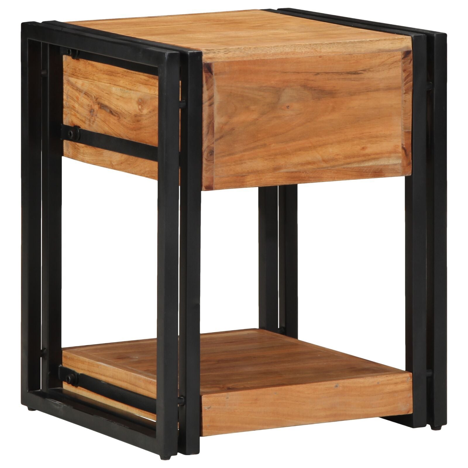Solid Acacia Wood Nightstands 2-Pack 40x40x50 cm - Stylish & Durable