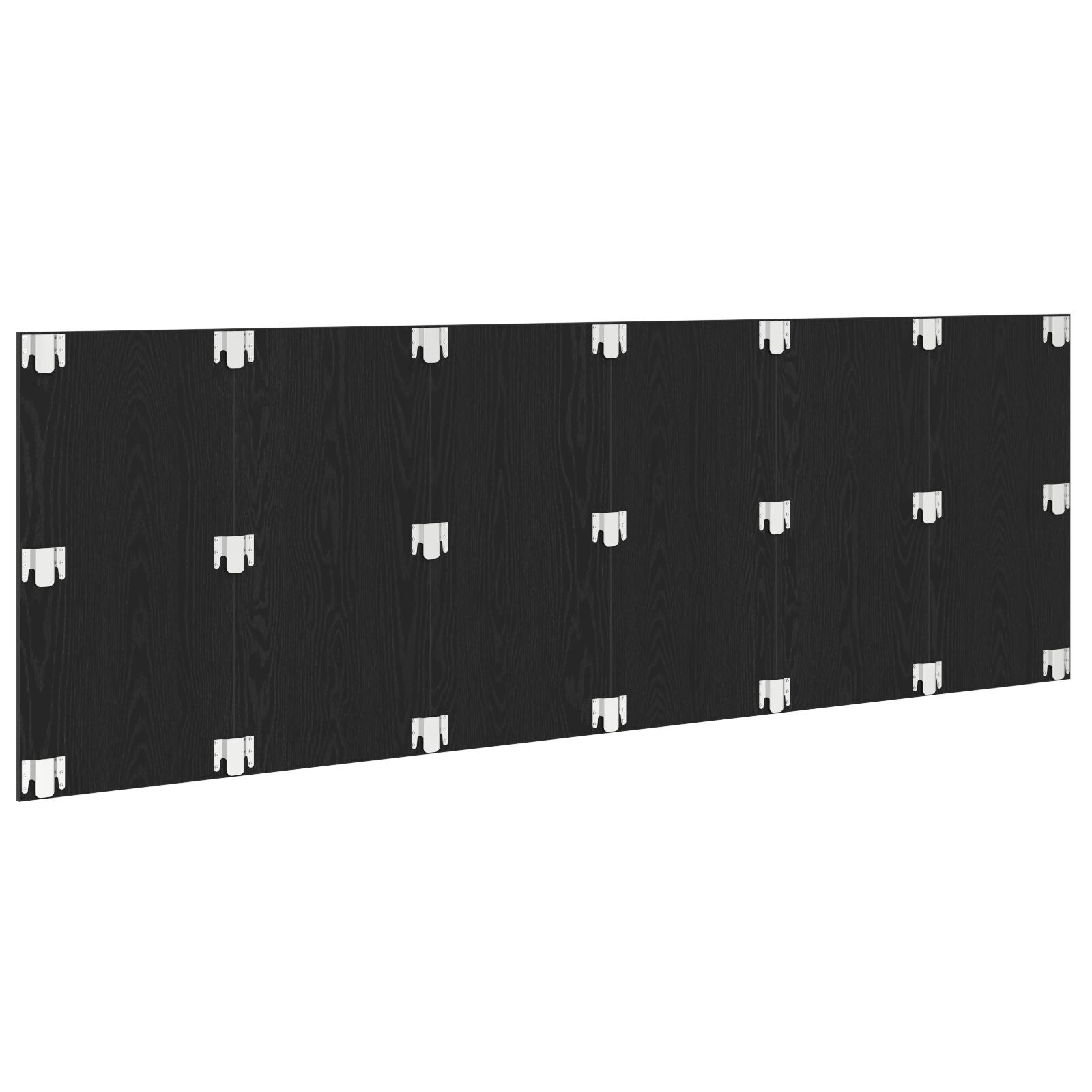 Black Oak Engineered Wood Wall Headboard 240x80 cm
