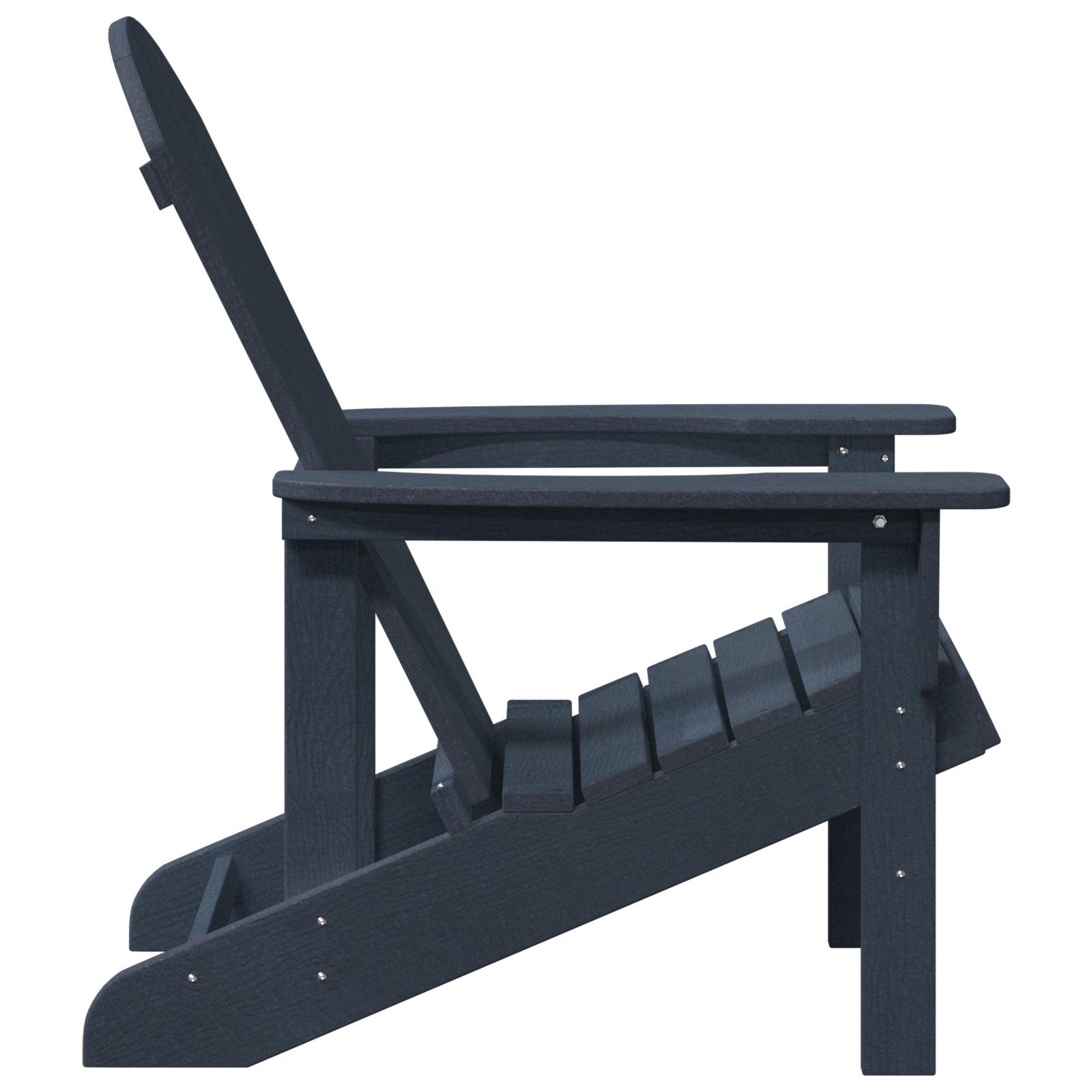 Navy Blue HDPE Adirondack Chairs Set of 2 - 74x82x90 cm | vidaXL