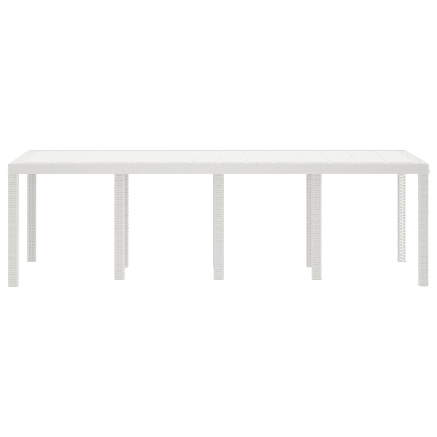 Garden Table White 250x100x73 cm Poly Rattan, vidaXL Garden Table White 100x100x73 cm Poly Rattan, vidaXL Garden Table White 150x100x73 cm Poly Rattan