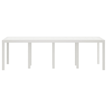 Garden Table White 250x100x73 cm Poly Rattan, vidaXL Garden Table White 100x100x73 cm Poly Rattan, vidaXL Garden Table White 150x100x73 cm Poly Rattan