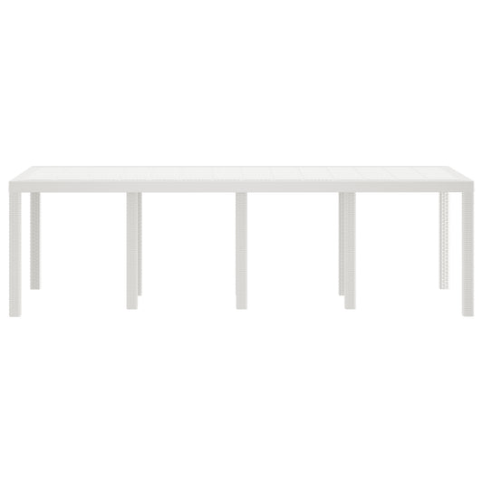 Garden Table White 250x100x73 cm Poly Rattan, vidaXL Garden Table White 100x100x73 cm Poly Rattan, vidaXL Garden Table White 150x100x73 cm Poly Rattan