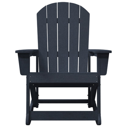 Navy Blue Adirondack Rocking Chair, HDPE, 73.5x92x90 cm