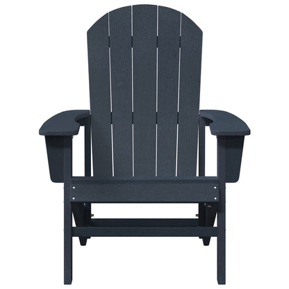 Navy Blue HDPE Adirondack Chairs Set of 2 - 74x82x90 cm | vidaXL