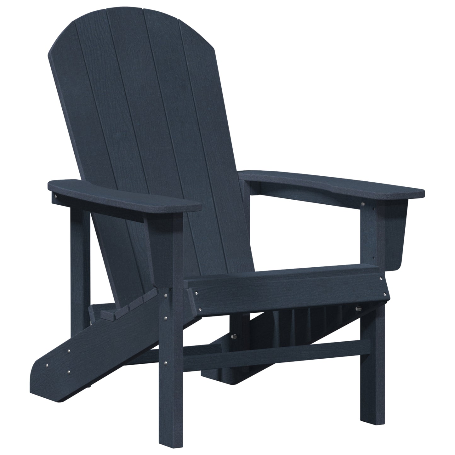 Navy Blue HDPE Adirondack Chairs Set of 2 - 74x82x90 cm | vidaXL