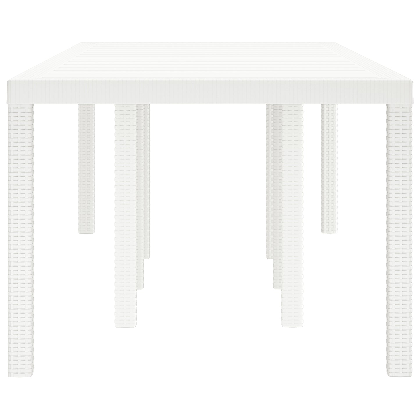 Garden Table White 250x100x73 cm Poly Rattan, vidaXL Garden Table White 100x100x73 cm Poly Rattan, vidaXL Garden Table White 150x100x73 cm Poly Rattan