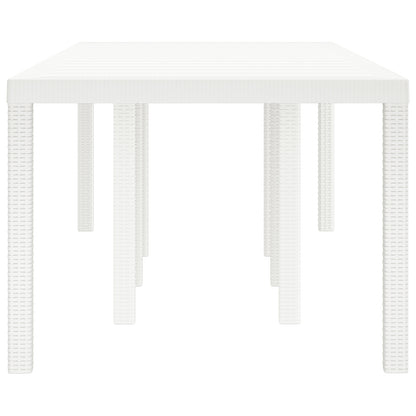 Garden Table White 250x100x73 cm Poly Rattan, vidaXL Garden Table White 100x100x73 cm Poly Rattan, vidaXL Garden Table White 150x100x73 cm Poly Rattan