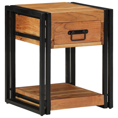 Solid Acacia Wood Nightstands 2-Pack 40x40x50 cm - Stylish & Durable