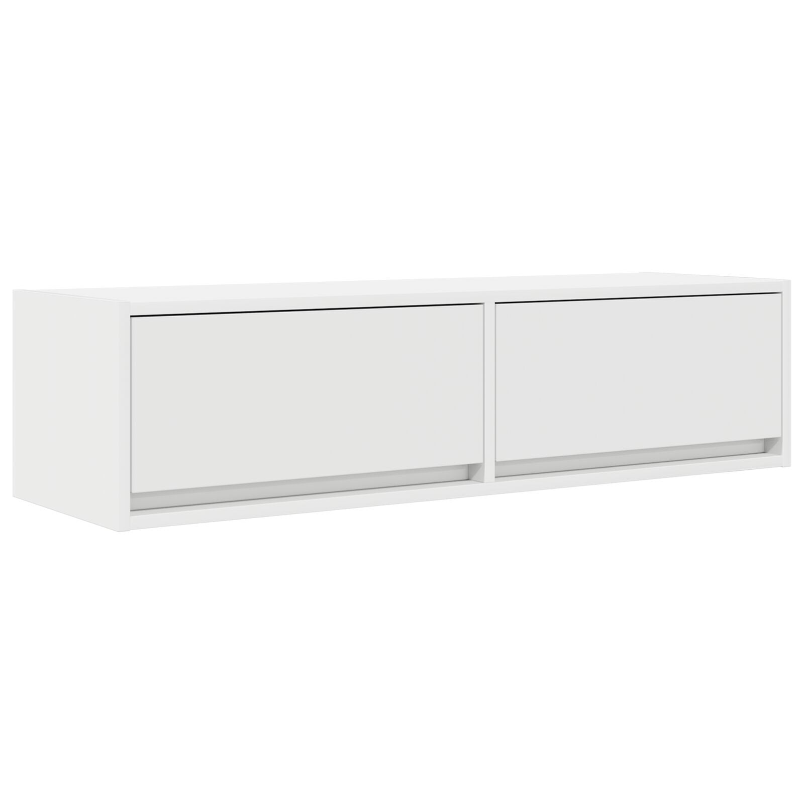 White Engineered Wood TV Cabinet - 100x31x25.5 cm
