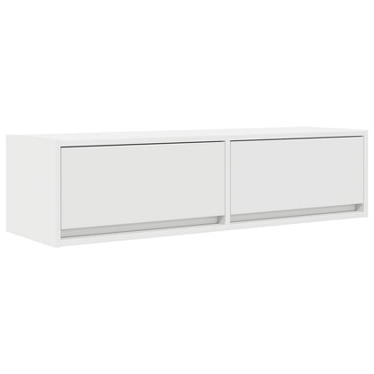 White Engineered Wood TV Cabinet - 100x31x25.5 cm