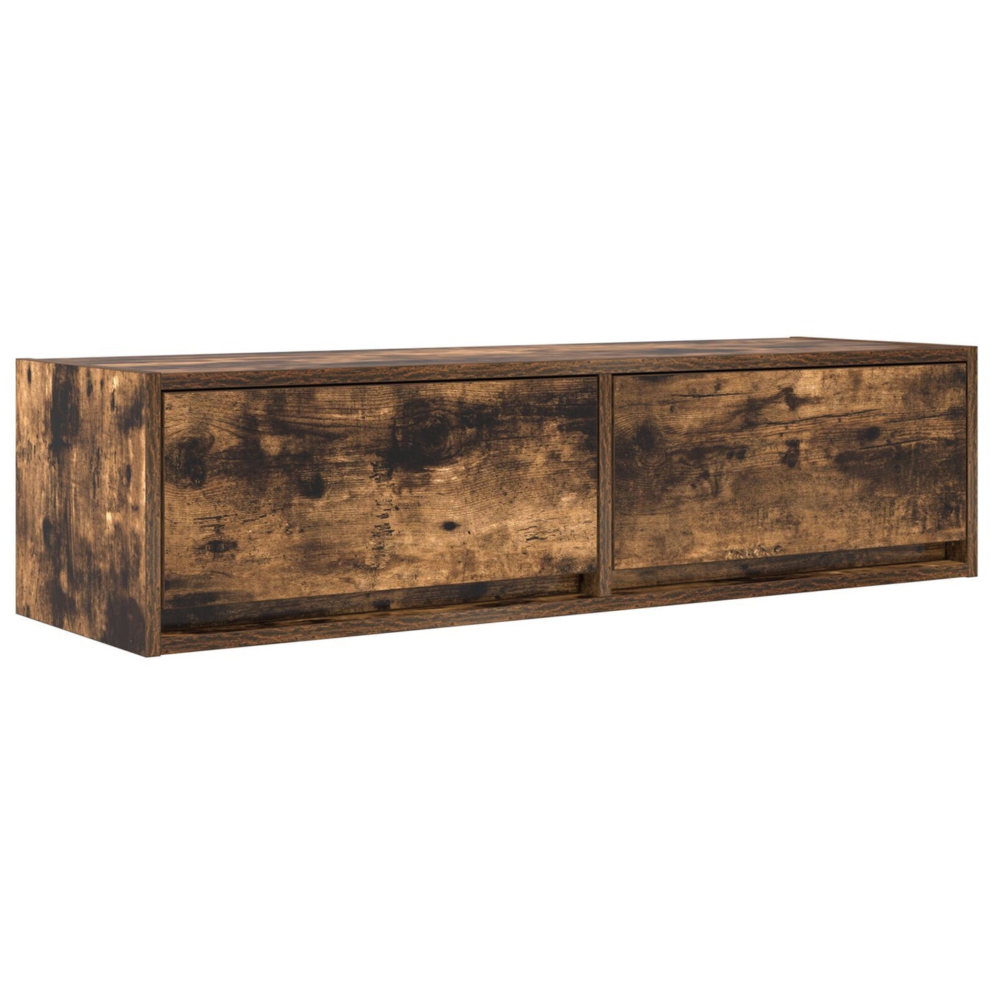 Smoked Oak TV Cabinet - 100x31x25.5 cm Engineered Wood