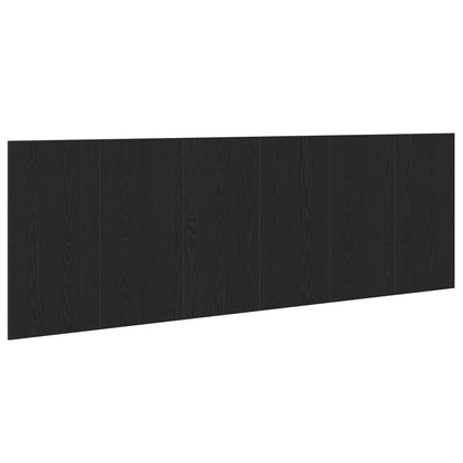 Black Oak Engineered Wood Wall Headboard 240x80 cm