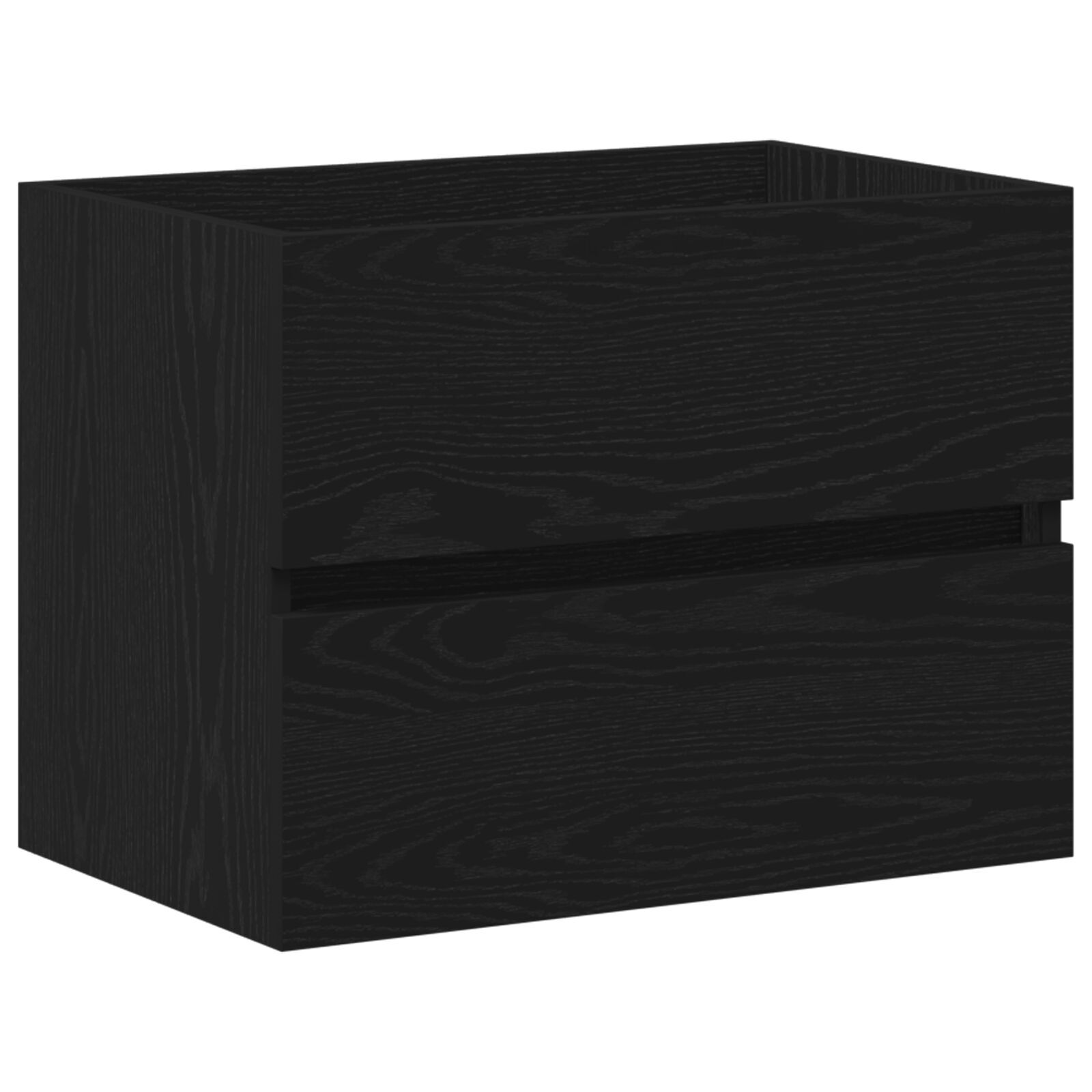 Black Oak Sink Cabinet 60x38.5x45 cm - Engineered Wood