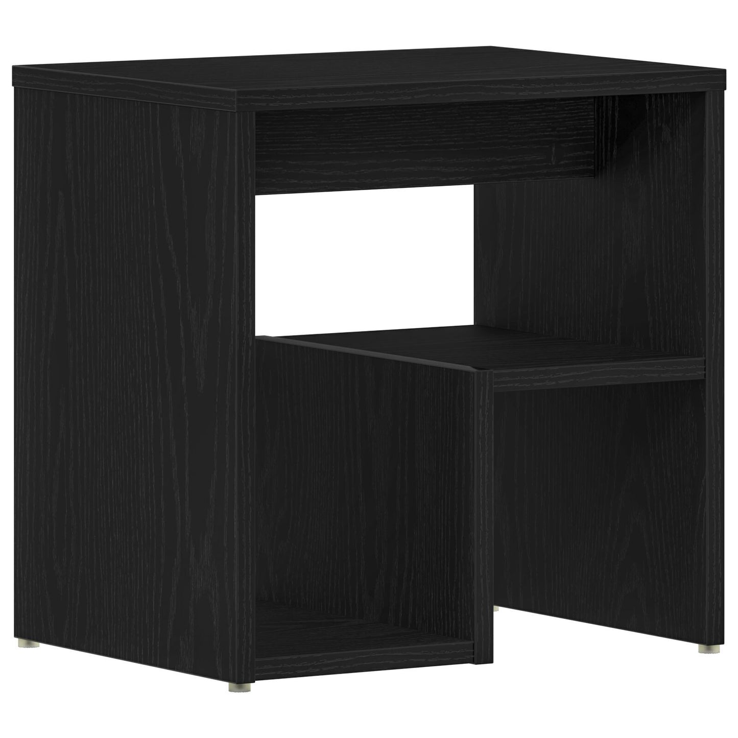 Nightstand Black Oak 40x30x40 cm Made of Engineered Wood