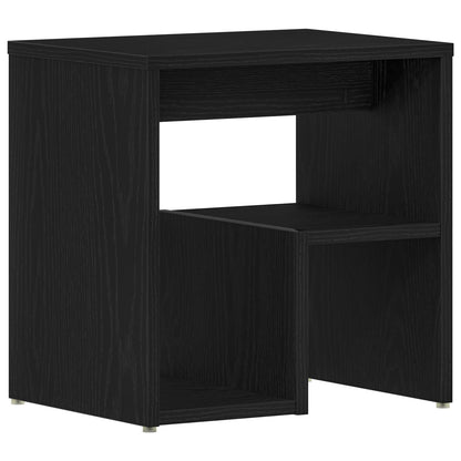 Nightstand Black Oak 40x30x40 cm Made of Engineered Wood