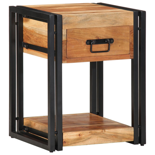 Solid Acacia Wood Nightstands 2-Pack 40x35x50 cm - Stylish & Durable