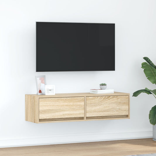 Sonoma Oak TV Cabinet 100x31x25.5 cm - Stylish Engineered Wood