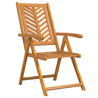 Reclining Garden Chairs 6 pcs Solid Wood Acacia