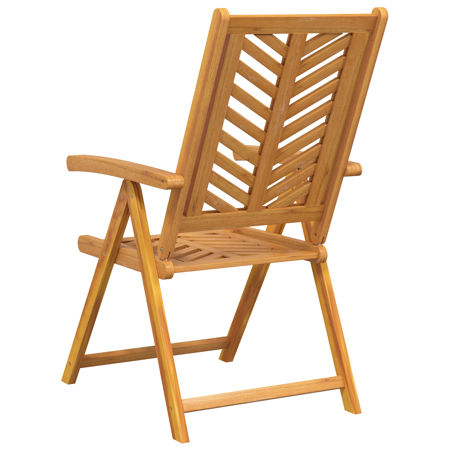 Reclining Garden Chairs 6 pcs Solid Wood Acacia