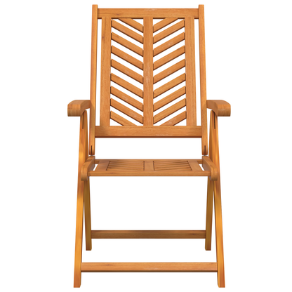 Reclining Garden Chairs 6 pcs Solid Wood Acacia