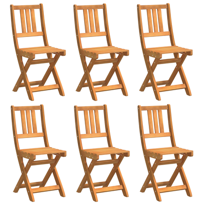 Folding Garden Chairs 6 pcs 36x46x86 cm Solid Wood Acacia