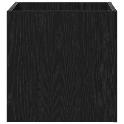 Hallway Furniture Set Black Oak Engineered Wood
