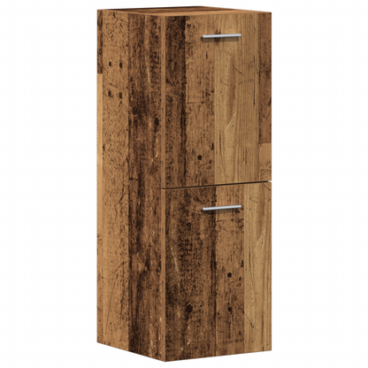 3 Piece Bathroom Furniture Set Old Wood Engineered Wood