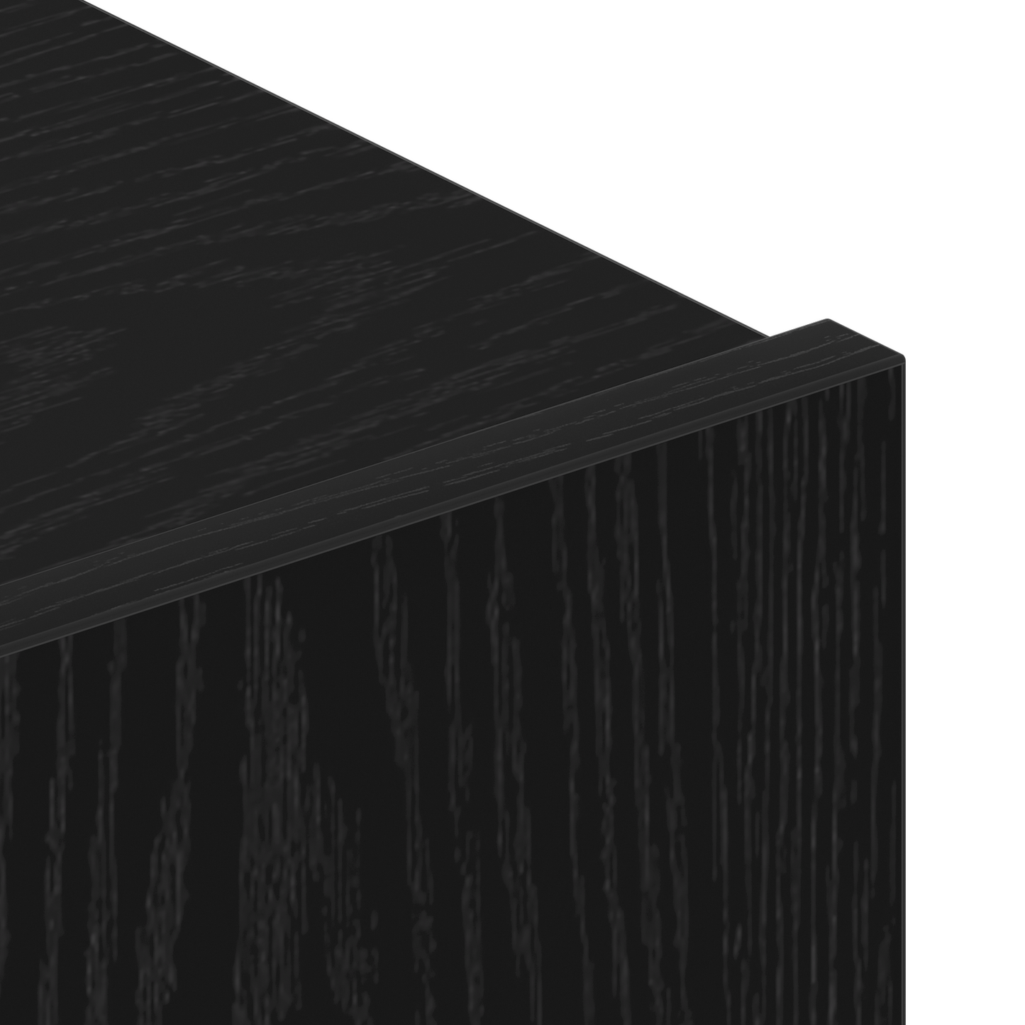 8 Piece TV Cabinet Set Wall-mounted Black Oak Engineered Wood