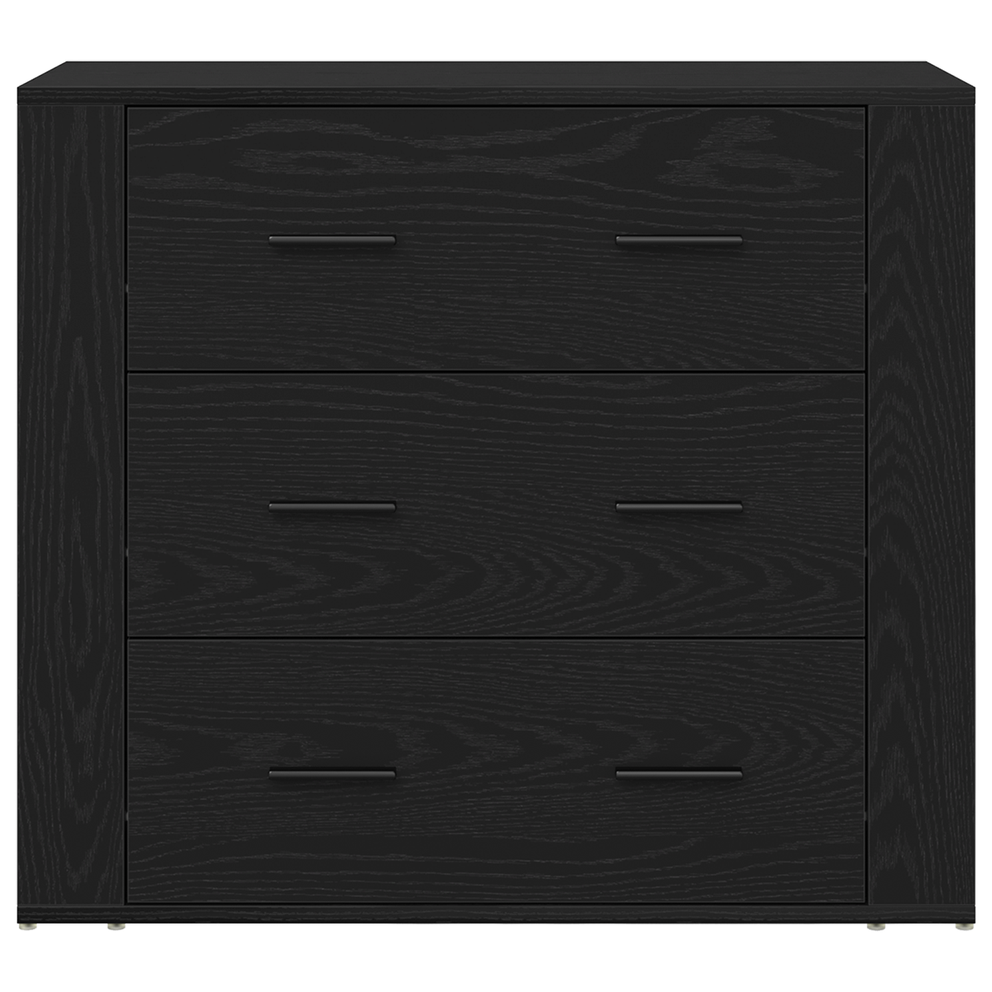 Highboard Black Oak Engineered Wood