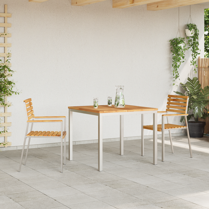 3 Piece Garden Dining Set Solid Wood Teak