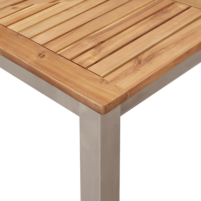 7 Piece Garden Dining Set Solid Wood Acacia