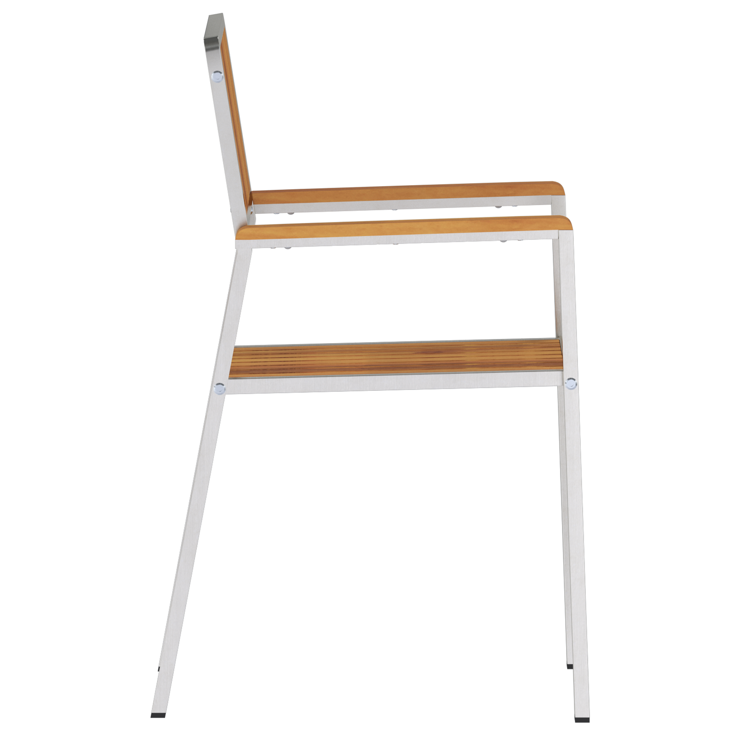 Stacking Garden Chairs 8 pcs 54.5x56x87 cm Solid Wood Teak